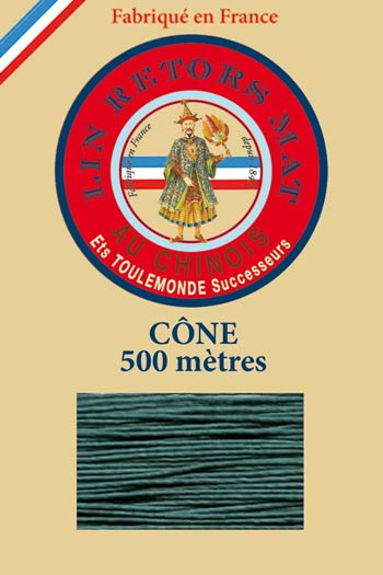 Leinenzwirn matt 12/6 Fil Au Chinois 500m Kone - Farbe 750 Pfauenblau Leinenzwirn matt 12/6 Fil Au Chinois 500m Kone - Farbe 750 Pfauenblau