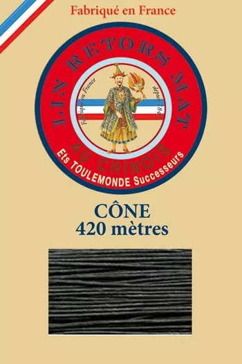 Lin retors mat 12/7 en cône 420 mètres coloris 494 Sapin Fil Au Chinois Lin retors mat 12/7 en cône 420 mètres coloris 494 Sapin Fil Au Chinois