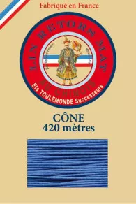 Lin retors mat 12/7 en cône 420 mètres coloris 665 Roy Fil Au Chinois