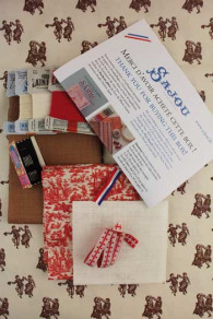 Contents of the Sajou embroidery box Flat pouch Marie Suarez