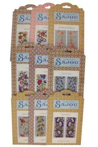 Collection de grilles de point croix Sajou motifs de fleurs
