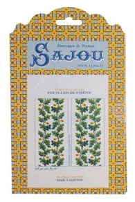 Grille de point de croix Sajou guirlande de lis présentation