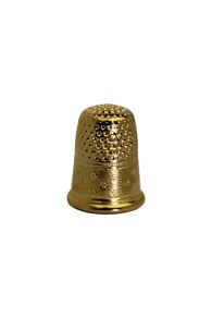 Fingerhut für Schneider Sajou aus Gold-Messing - Größe 6 - 14,5 mm