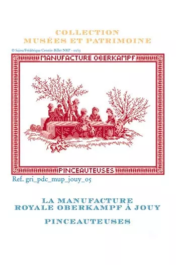 Cross-stitch pattern chart: painting the Toile de Jouy Cross-stitch pattern chart: painting the Toile de Jouy