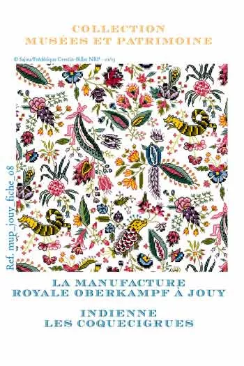 Cross-stitch pattern chart: "Coquecigrues, toile de Jouy Cross-stitch pattern chart: "Coquecigrues, toile de Jouy