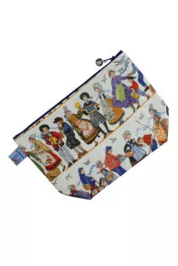 Sajou large sewing or toiletry bag in Farandole bretonne coated cotton
