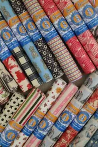 Sämtliche Fat Quarters aus beschichteten Sajou-Stoffen