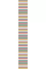 Sajou twill ribbon 20mm with multicolour stripe motif coordinate with embroidery scissors fabric