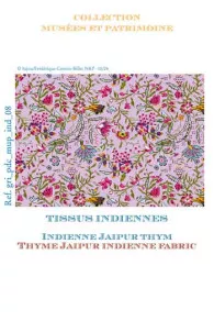 Sajou cross-stitch chart mauve Jaipur indienne fabric - Museums and Heritage