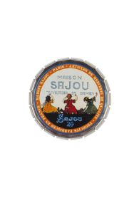 Medium-sized Sajou click-clack storage tin Little Sajou Embroiderers closed