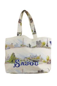 Sajou Nähset kleine Handtasche Paris und Eiffelturm: Taschenvorderseite 