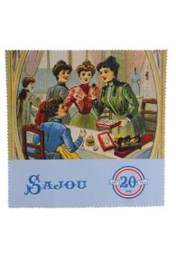 Sajou Brillentuch aus Mikrofaser Vintage Nähsalon - Bedruckte Seite