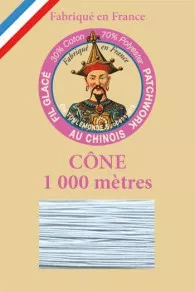 Fil au Chinois patchwork thread on 1000m cone n°784 - sky blue on Sajou online store