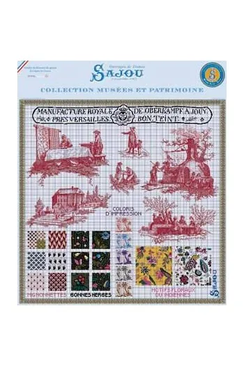 Cross stitch pattern chart: The Toile de Jouy manufactory Oberkampf