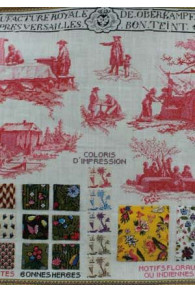 Cross stitch pattern chart: The Toile de Jouy manufactory Oberkampf