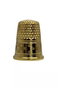 Fingerhut für Schneider Sajou aus Gold-Messing - Größe 5 - 14,9 mm