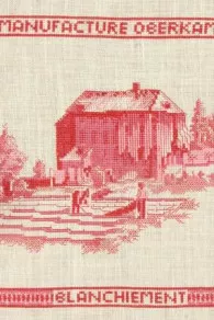 Cross-stitch pattern chart: whitening the toile de Jouy