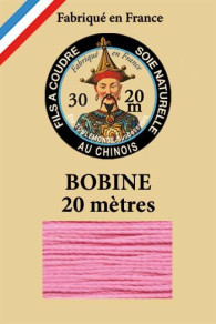 Perlé pure silk thread n°30 - Refill box of 6 spools - 518 pink