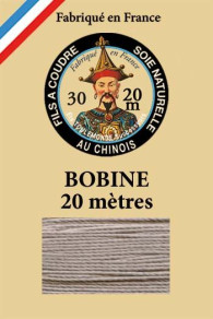 Boîte réassort fil de soie six bobines - Col. 252 - Gris clair