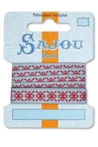 Ruban Sajou Collection Comptoir motif 6 carte un mètre