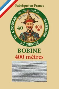 Fil Au Chinois cotton sewing thread - 400m spool 6110 - Mouse