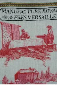 Kreuzstichvorlage Manufaktur Oberkampf Toile-de-Jouy