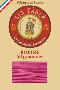 Fil Au Chinois waxed cable linen size 532 250m spool - Colour 125 - Peony