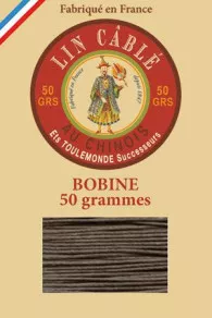 Fil Au Chinois waxed cable linen size 632 285m spool - Colour 518 - Mole