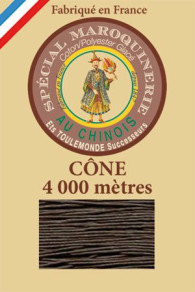 Fil Au Chinois leatherwork polycotton thread size 50/3 - 4 000m cone - Col. 298  Lichen 