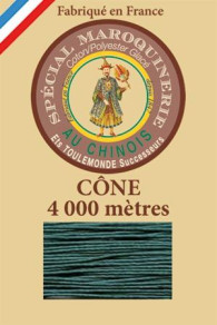 Fil Au Chinois leatherwork polycotton thread size 50/3 - 4 000m cone - Col. 750  Peacock   
