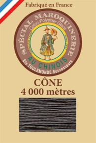 Fil Au Chinois leatherwork polycotton thread size 50/3 - 4 000m cone - Col. 872 Slate   