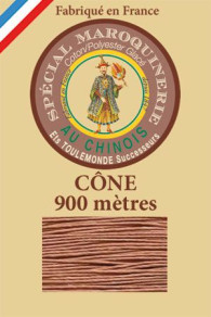 Fil Au Chinois leatherwork polycotton thread size 28/2 - 900m cone - Col. 330 Fawn 