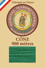 Fil Au Chinois leatherwork polycotton thread size 28/2 - 900m cone - Col. 436 Lawn