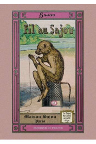 Carte postale de collection Sajou thème mercerie Fil Au Sajou