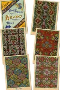 Sechs Sajou Postkarten Gobelin Petit Point Neue Serie 103