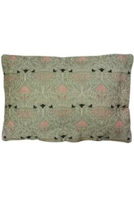 Coussin brodé Sajou : le cabinet vert de Chenonceau
