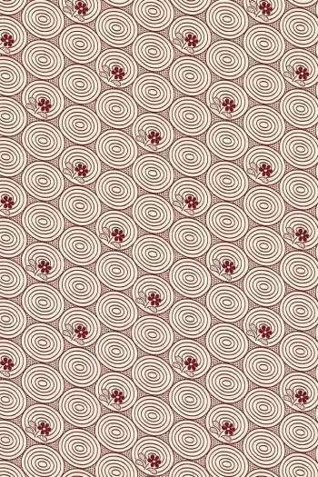 Sajou Travaux de la Manufacture bordeaux coordinate 1 fabric 100% cotton width 150cm