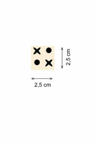Repeat motif Sajou bordeaux Travaux de la Manufacture coordinate 1: vertical 2.5cm - horizontal 2.5cm