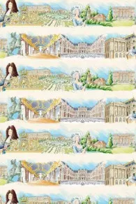 Coupon tissu Sajou Versailles et ses jardins en coupon