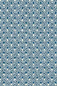Coupon tissu Sajou toile de Jouy bleue coordonné Plaisirs de la campagne 