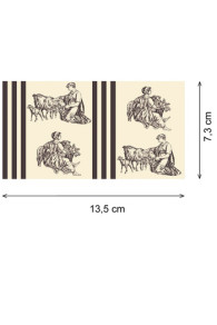 Sajou Toile de Jouy L'Offrande à l'Amour in Grau Kombistoff 1: Rapportverhältnis