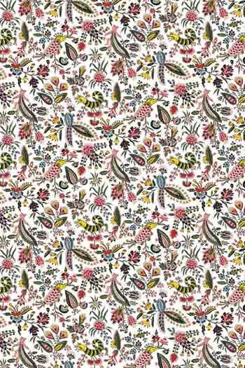 Sajou Coquecigrues fabric miniature motif 100% cotton width 150cm