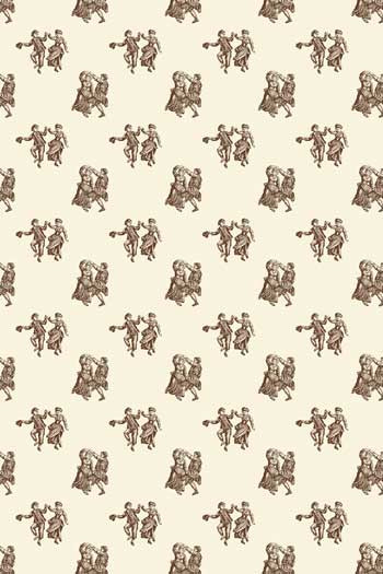 Fat Quarter Toile de Jouy Sajou L'Abreuvoir in Braun - Beistoff 2