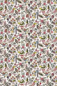 Toile cirée Sajou motif indienne Coquecigrues en miniature vendue en coupon