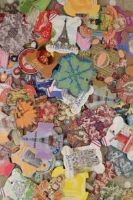 50 Sajou cardboard thread cards at random