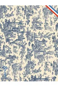 Sajou miniature blue Offrande à l'Amour toile de jouy postcard