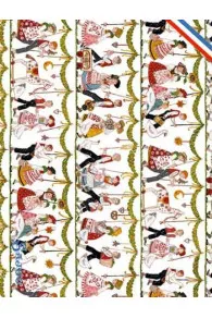 Carte postale Sajou tissu Farandole alsacienne 