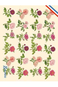 Carte postale Sajou tissu Les Roses de l'Impératrice Joséphine 