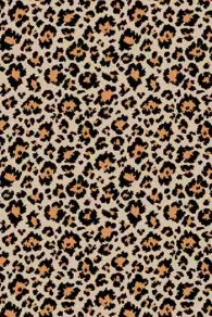 Sajou oilcloth with Napoleon's carpet leopard motif sold in swatch