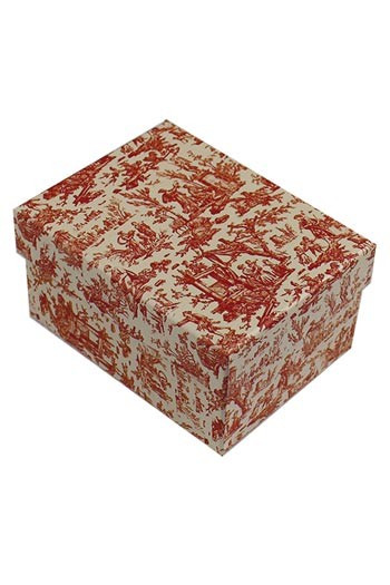 Sajou workshop box red Toile de Jouy Sajou workshop box red Toile de Jouy